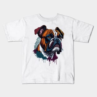 Boxer Portrait Kids T-Shirt